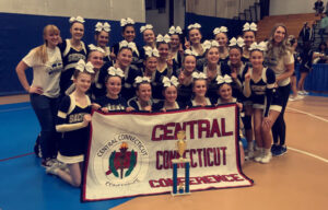 Young Highschool Girls Cheerleading Team at Conference Winner 2020